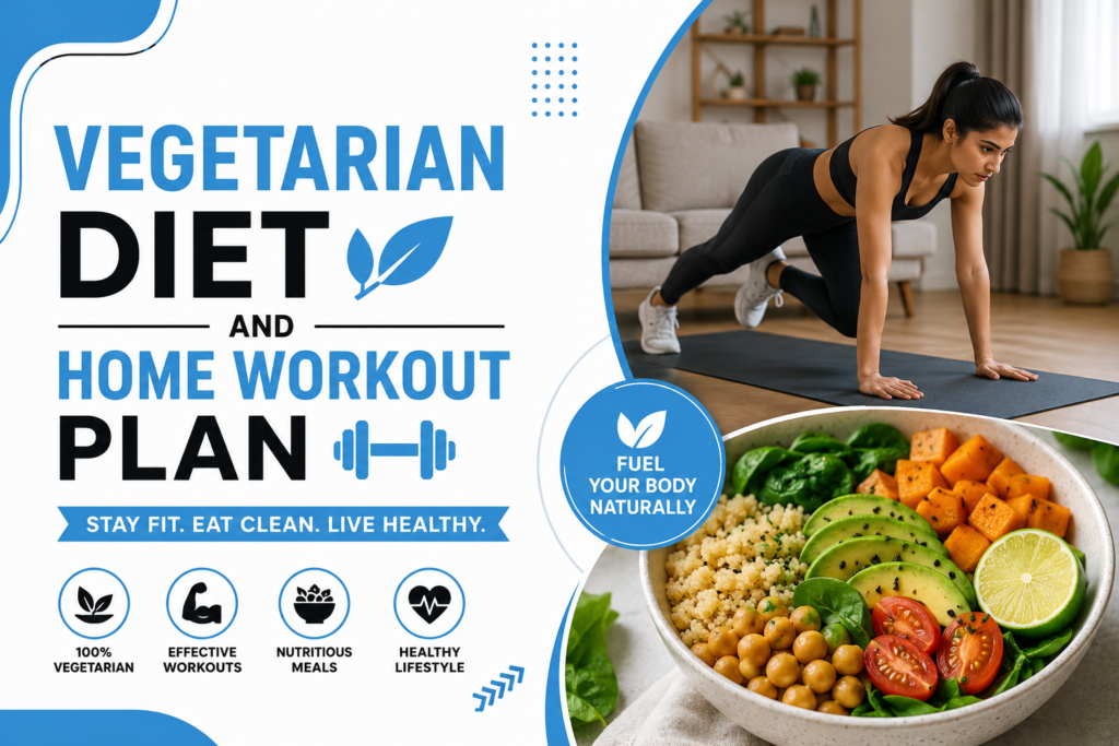 Vegetarian Diet and Home Workout Plan