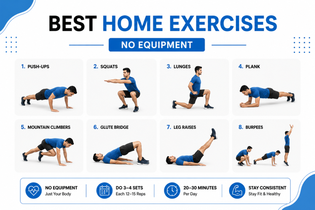 . Best Home Exercises (No Equipment)