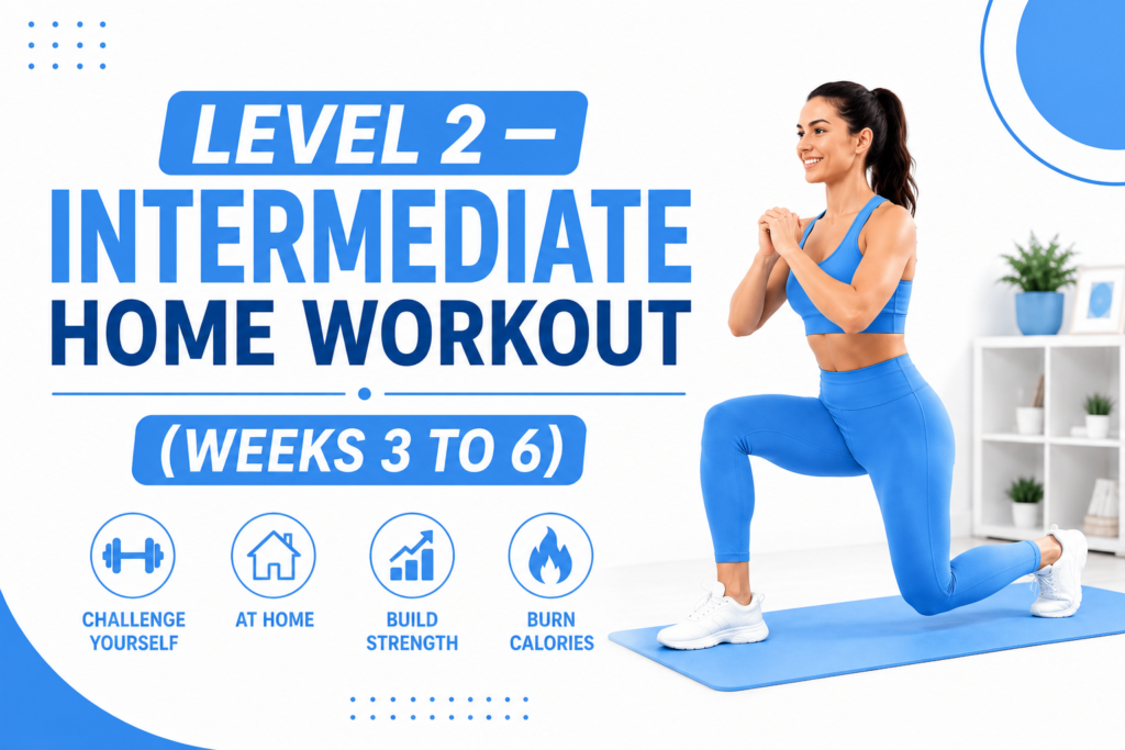 Level 2 — Intermediate Home Workout (Weeks 3 to 6)