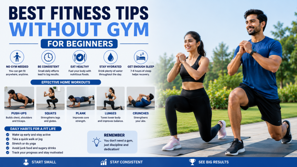 Best Fitness Tips Without Gym for Beginners