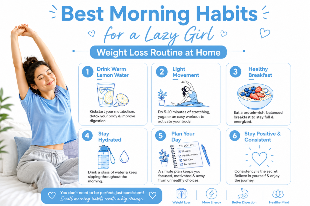 Best Morning Habits for a Lazy Girl Weight Loss 