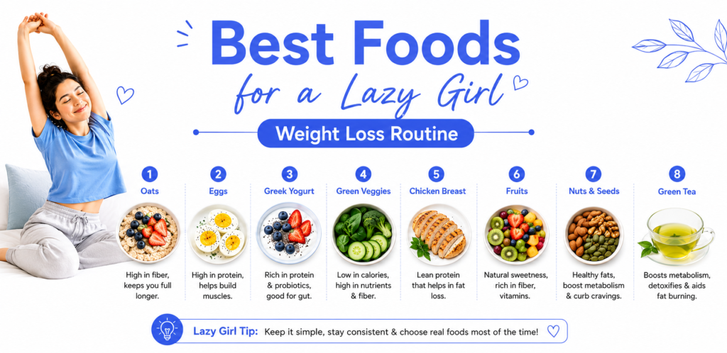 Best Foods for a Lazy Girl Weight Loss Routine