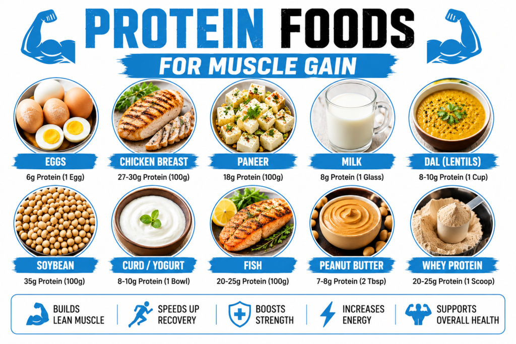 Top Protein Foods For Muscle Gain in India The Complete Guide