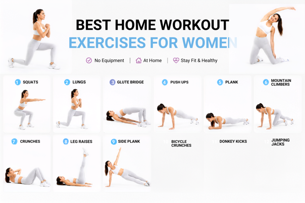 Best Home Workout Exercises for Women