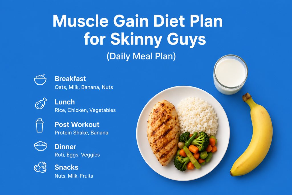 Sample Muscle Gain Diet Plan for Skinny Guys 