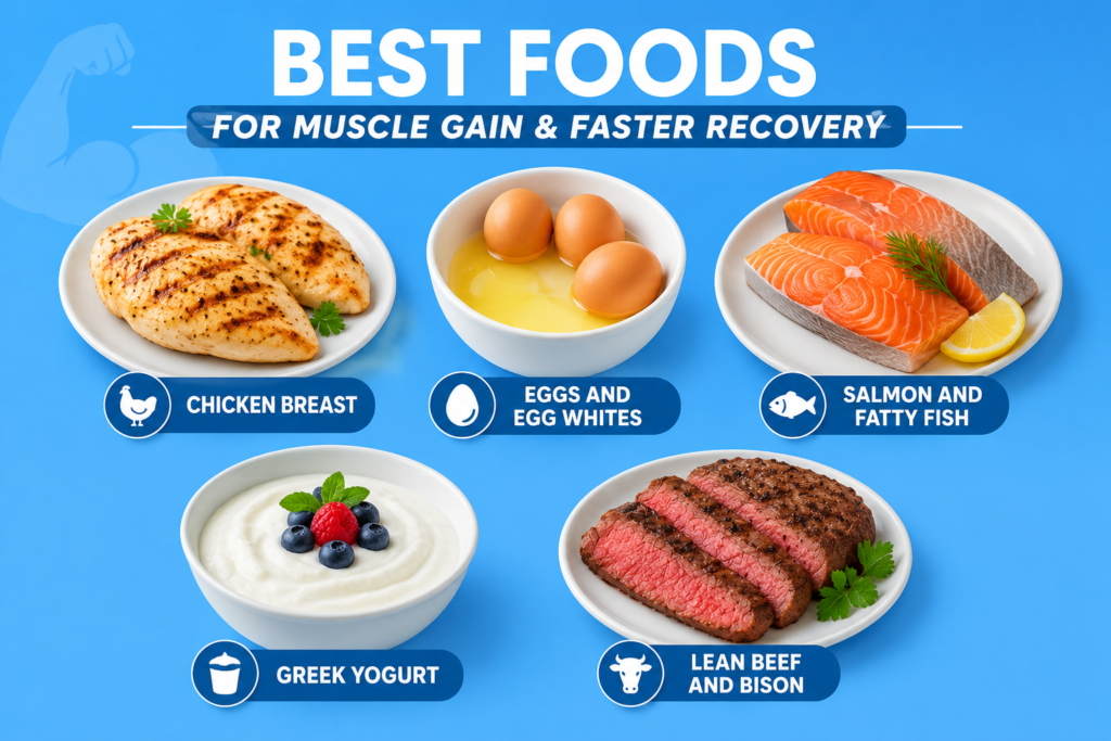 Best Foods for Muscle Gain and Faster Recovery