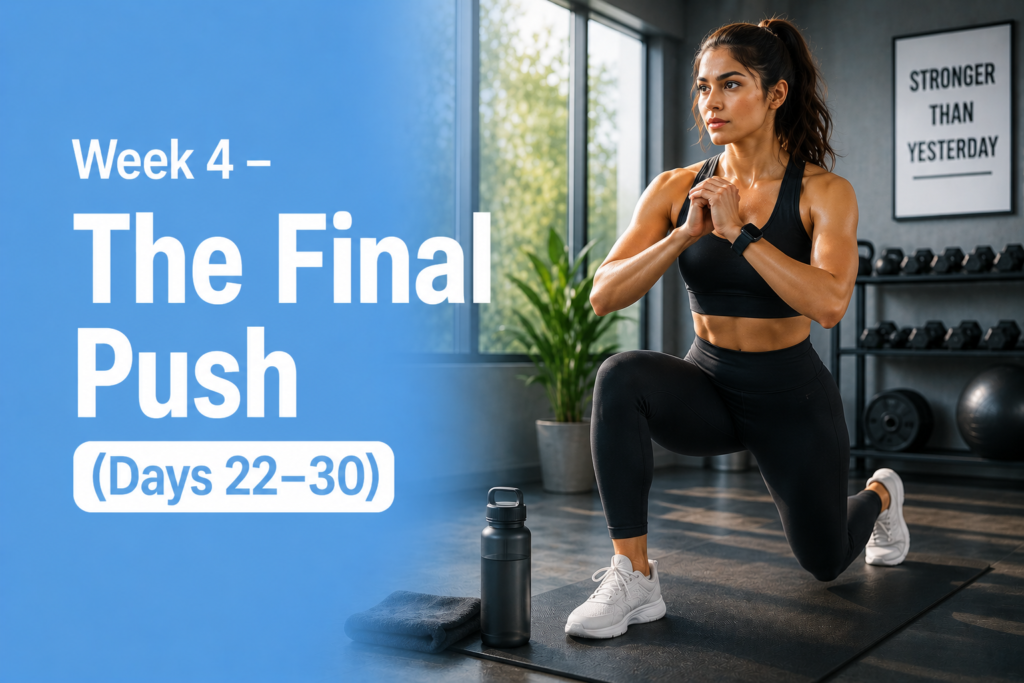 Week 4 – The Final Push (Days 22–30)