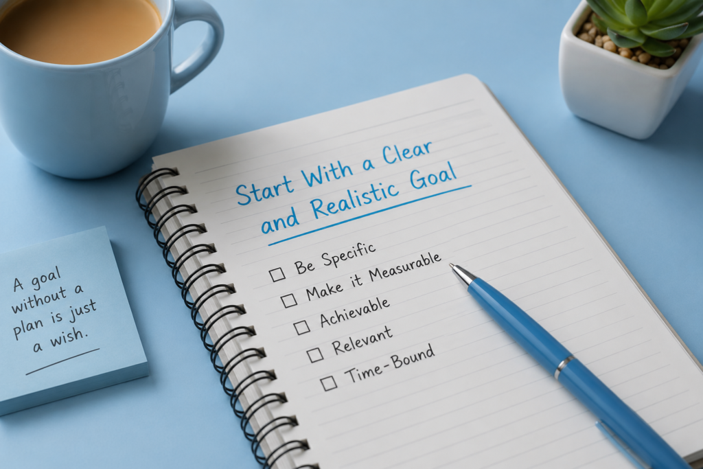 Start With a Clear and Realistic Goal