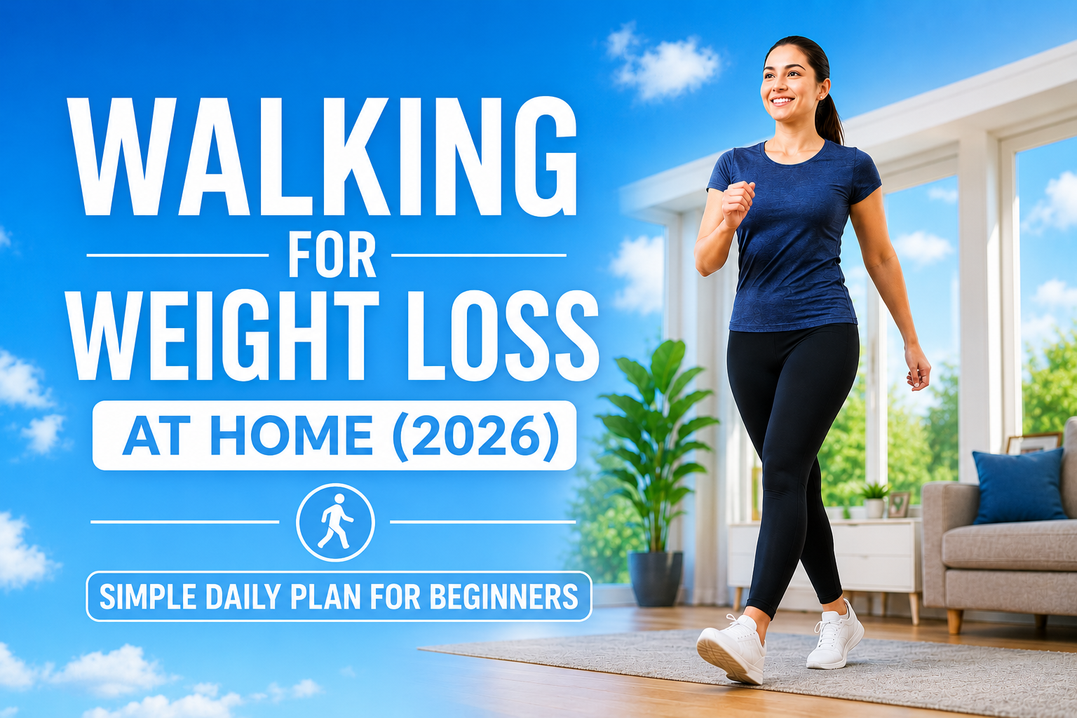 Walking for Weight Loss at Home (2026) – Simple Daily Plan for Beginners