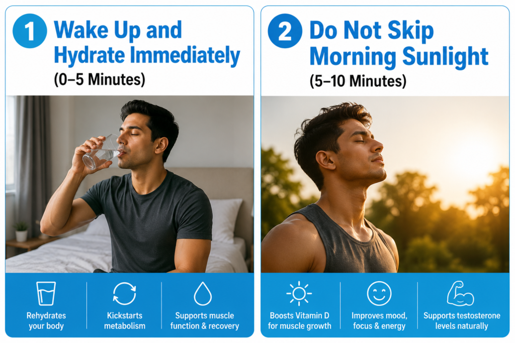 Do Not Skip Morning Sunlight (5–10 Minutes) Do Not Skip Morning Sunlight (5–10 Minutes)