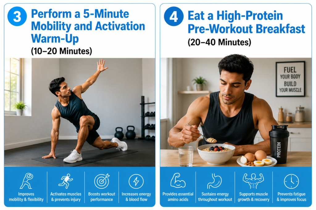  Perform a 5-Minute Mobility and Activation Warm-Up (10–20 Minutes)