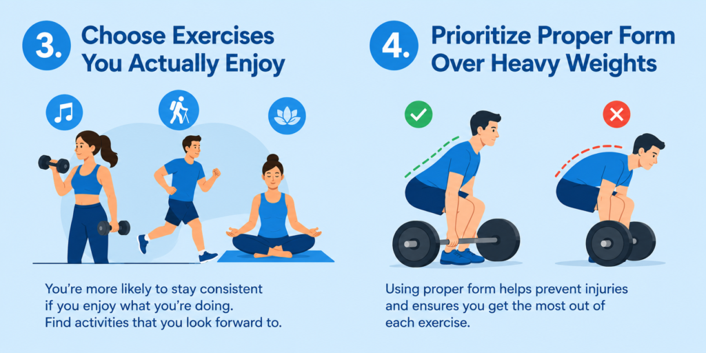 Prioritize Proper Form Over Heavy Weights
 Prioritize Proper Form Over Heavy Weights