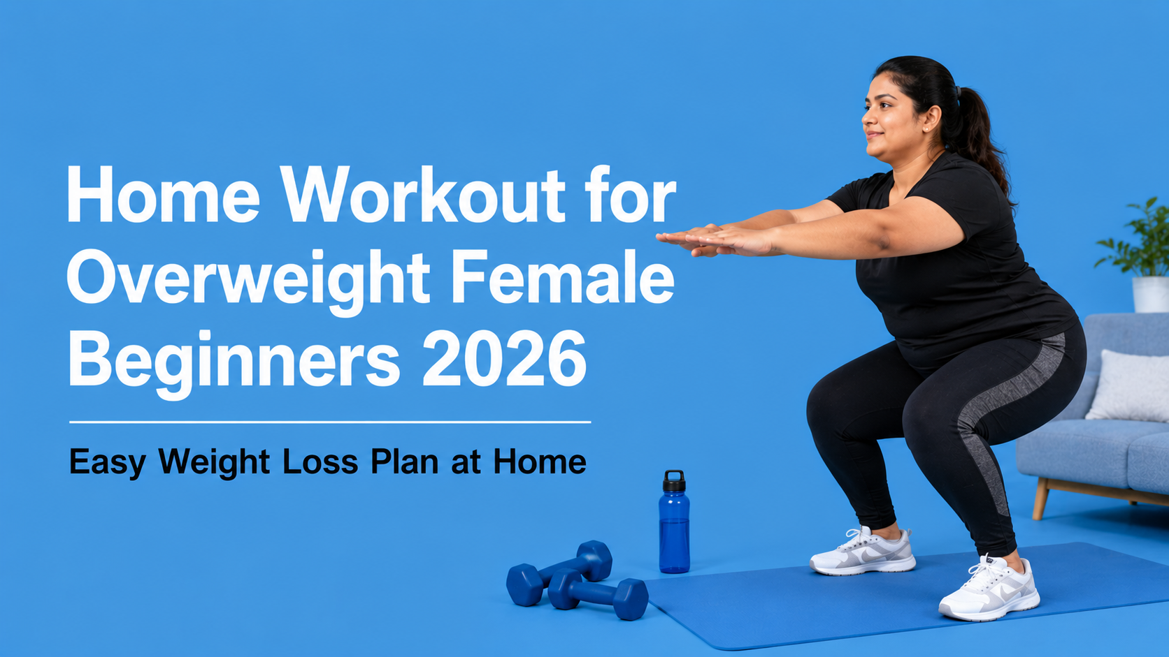 home workout for overweight female beginners