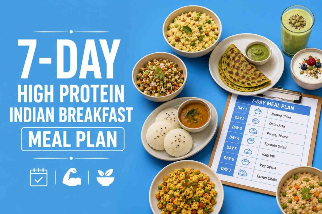 7-day high protein Indian breakfast