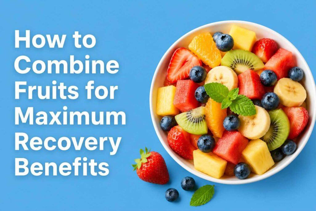 Mixed fresh fruits for post-workout