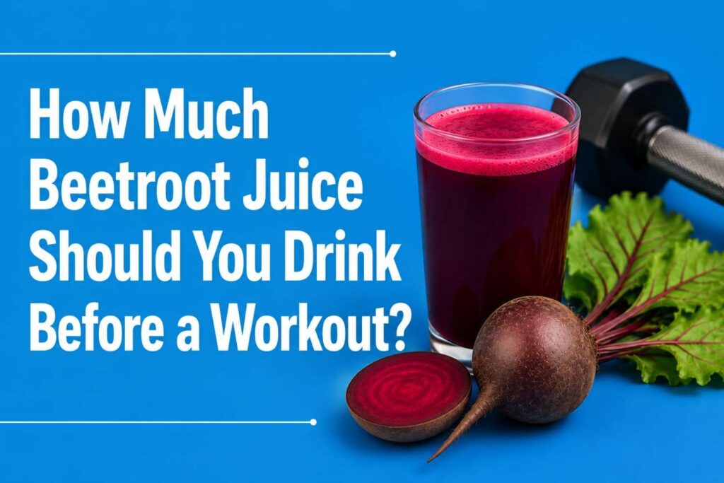 Fresh beetroot juice before workout for energy and endurance.