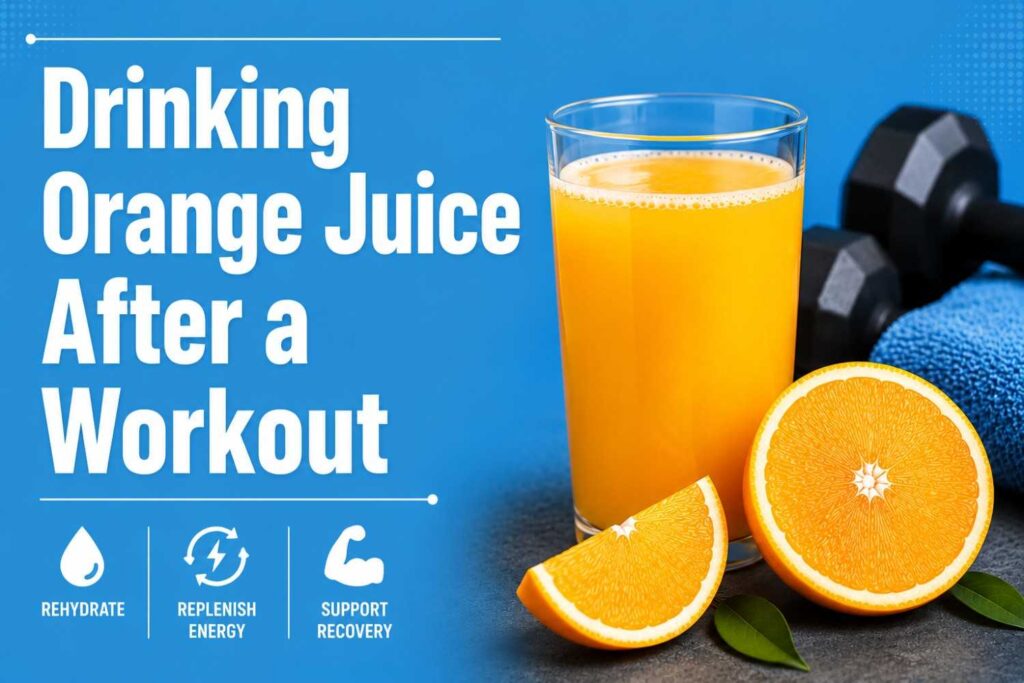 Orange juice after a workout