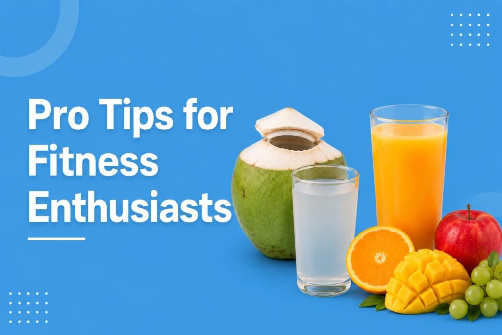 Healthy drinks and fitness nutrition tips.