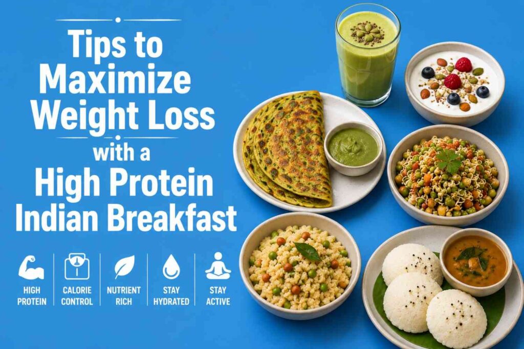 Tips to maximize weight loss with a high protein Indian breakfast