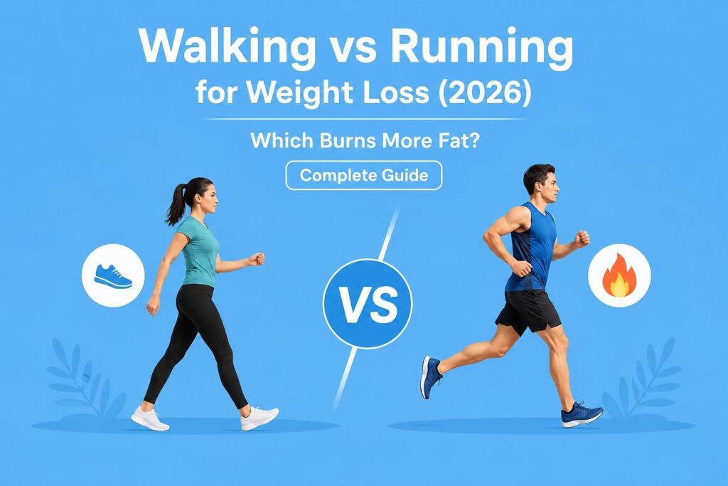 Walking vs Running for Weight Loss (2026): Which Burns More Fat? Complete Guide