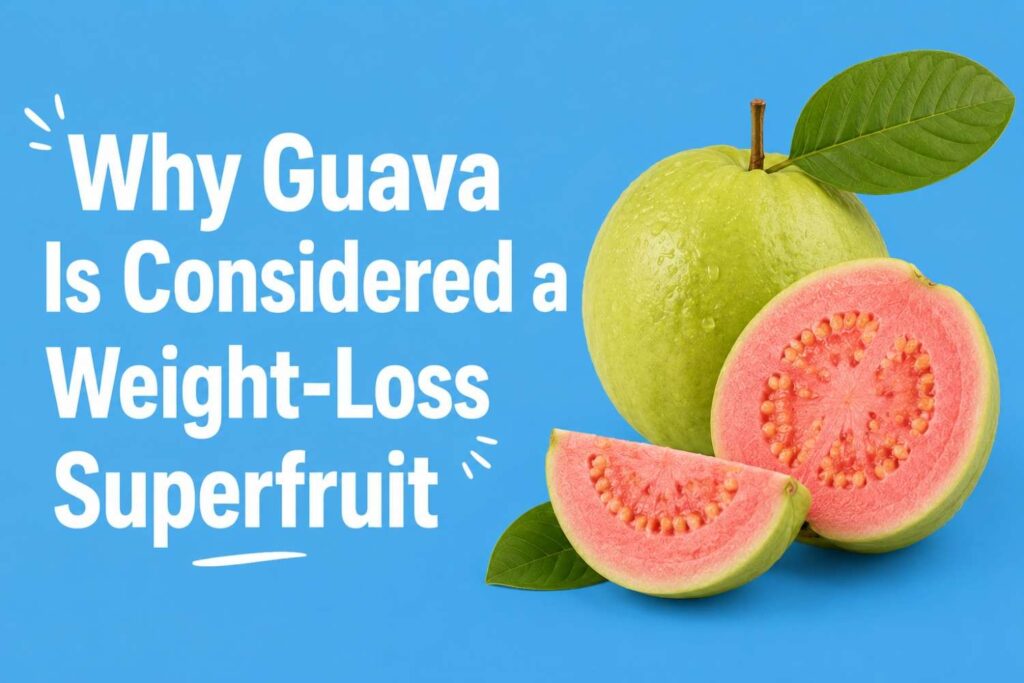 Guava for weight loss with fresh pink guava